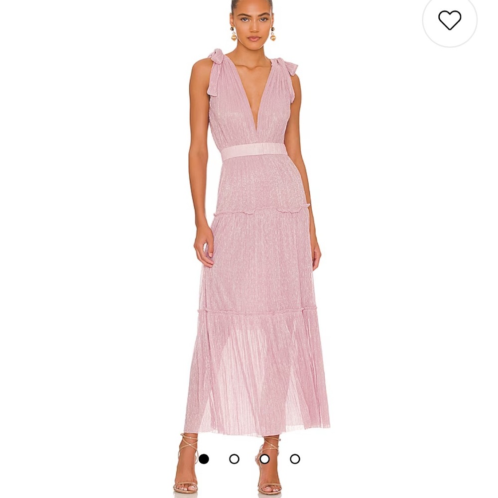 Revolve Pink shimmer maxi Sabina musayev